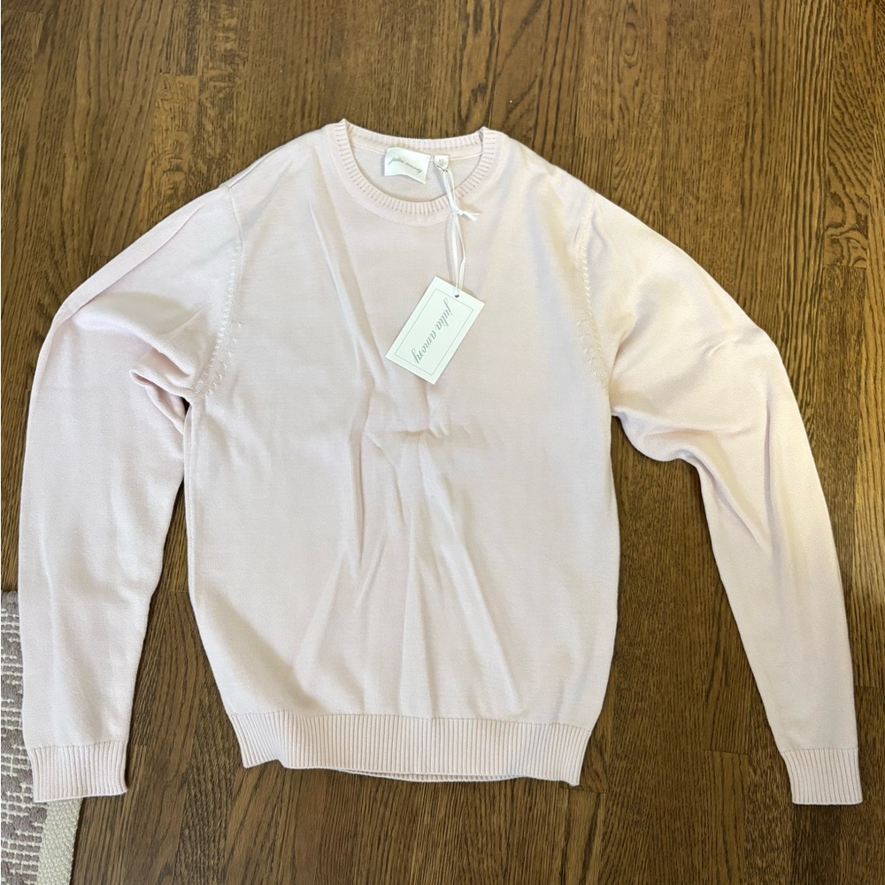 NWT Julia Amory Bacall Sweater Shell Pink